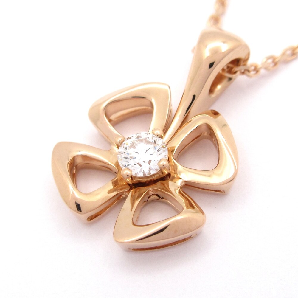 Bvlgari Fiorever Necklace 355324 18K Rose Gold Diamond